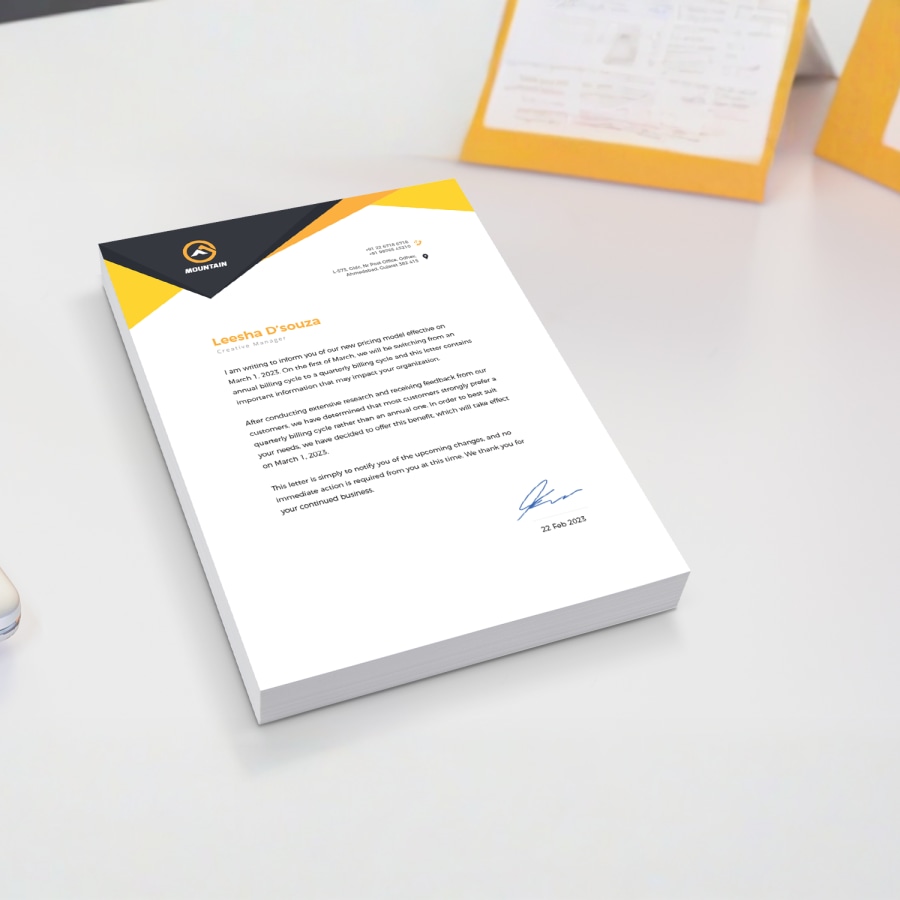 Custom Letterhead Pads > Hero img2