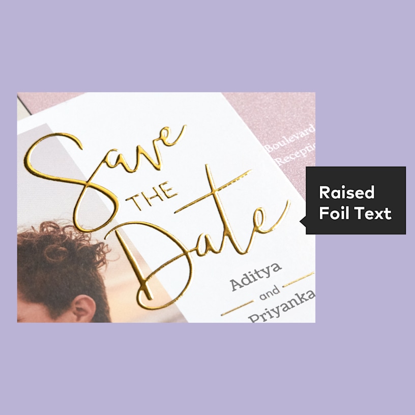 Raised Foil Wedding Invitations > Hero img3