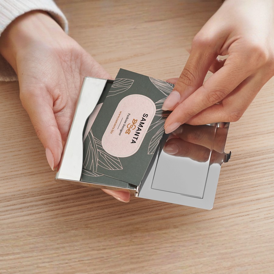 Engraved Metal Visiting Card Holders