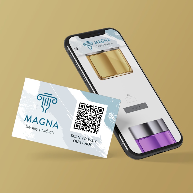 QR Code Visiting Cards > Hero img3