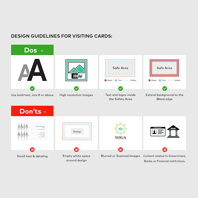 Visiting Cards Do's and Dont's > Hero img