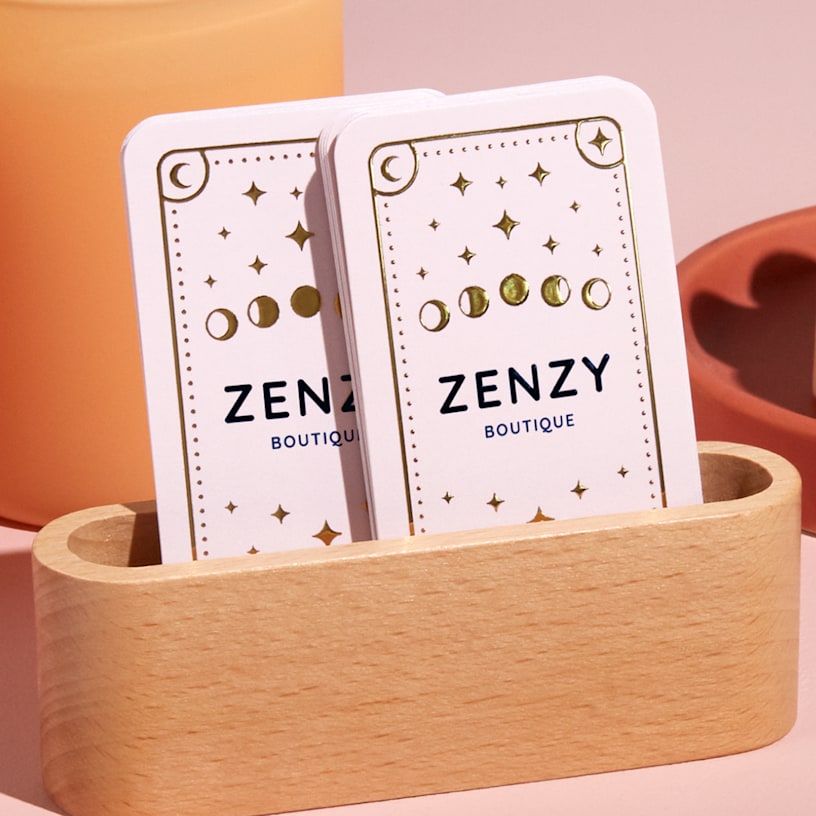 Rounded business cards