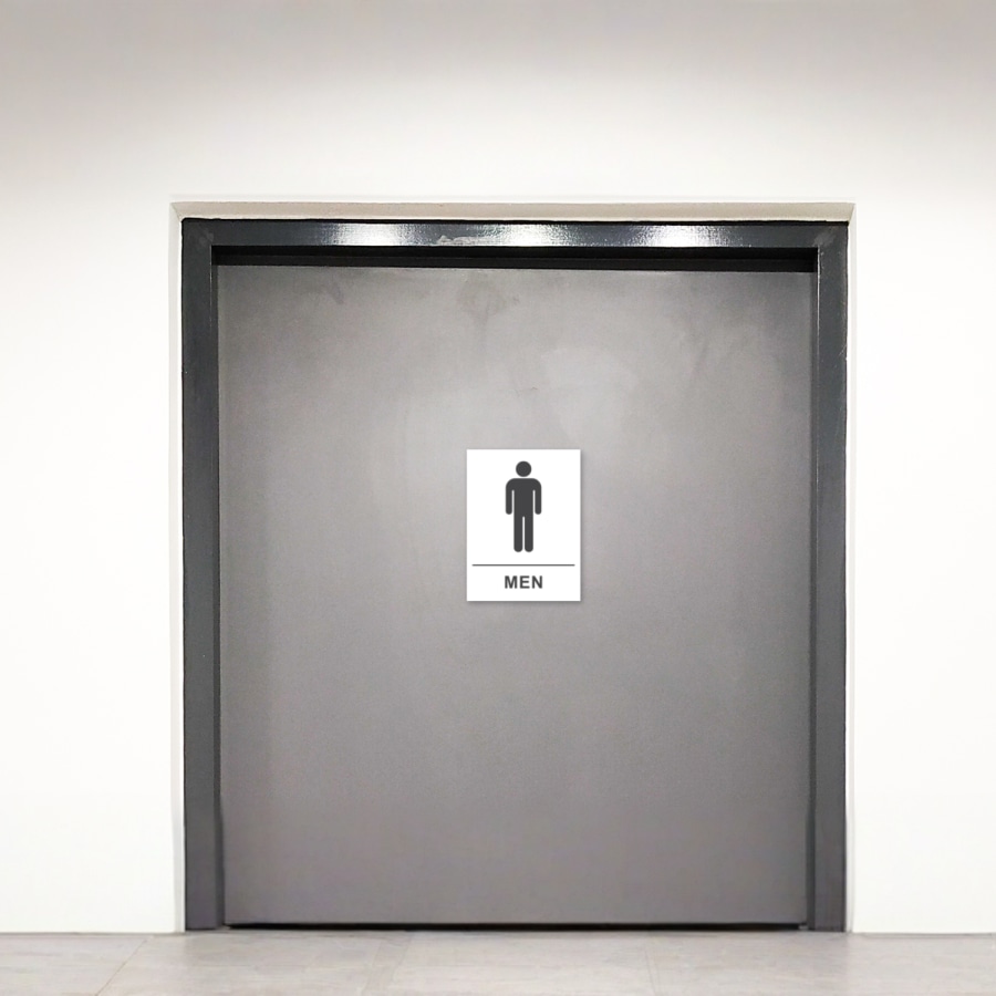 mens  restroom signs