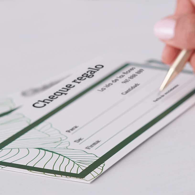 Tarjetas regalo personalizadas