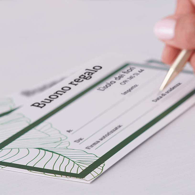 Buoni regalo personalizzati