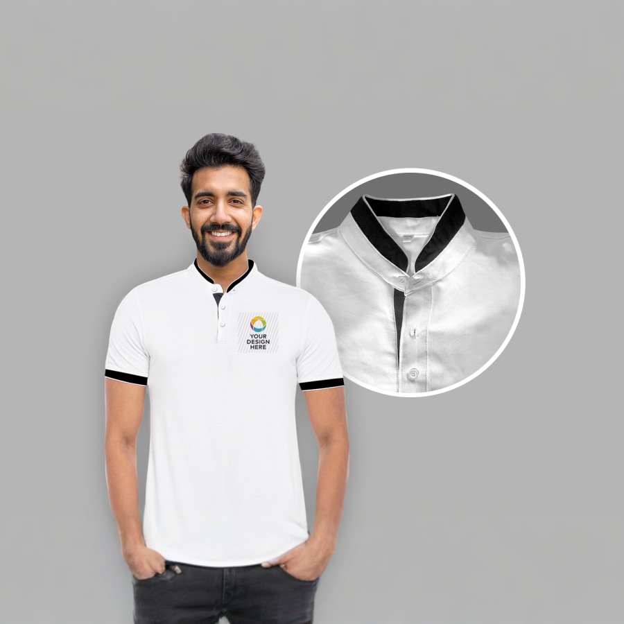 Collar Asian Polo T Shirts Chinese Collar Polo T-Shirts Vistaprint