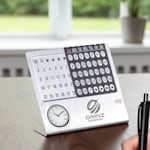 Perpetual Desk Calendar with Clock > Hero img2