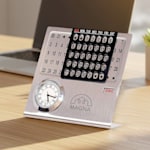 Perpetual Desk Calendar with Clock > Hero img3