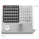 Perpetual Desk Calendar with Clock > Hero img4