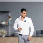 Embroidered Office Shirts - Men