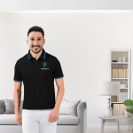   Pikmee Tipline Zipper Polo T-Shirt