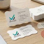 Custom Shape Visiting Cards > Hero img1