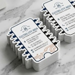 Custom Shape Visiting Cards > Hero img3