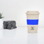 Personalised Eco-friendly Bamboo Fibre Travel Coffee Mug - 350ml > Hero img1