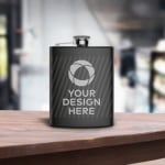 Hip Flask - 7 OZ - Black > Hero img3