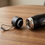 Matt Black Stainless Steel Bottle>Hero Image 03