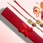 Personalised Golden Acrylic Bro Photo Rakhi > Hero img2