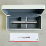 SwissBrand ® Glide 2527 Matte Chrome Ballpoint Pen with Chrome Trim >Hero Image 03