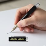 SwissBrand ® Zenith 2507 Matte Black Rollerball Pen with Chrome Trim >Hero Image 01