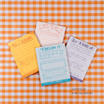 Branded notepads promoting a restaurant.