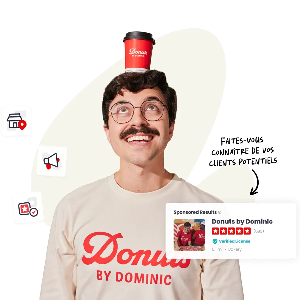 Exemple d’une fiche d’entreprise Yelp pour un restaurant
