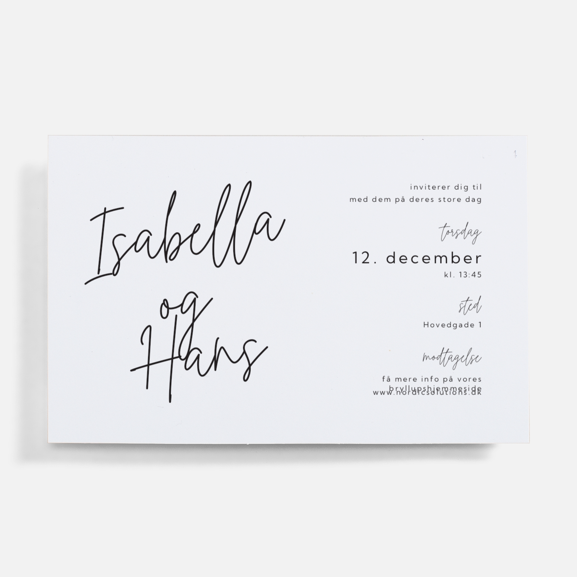 Bryllupsinvitationer