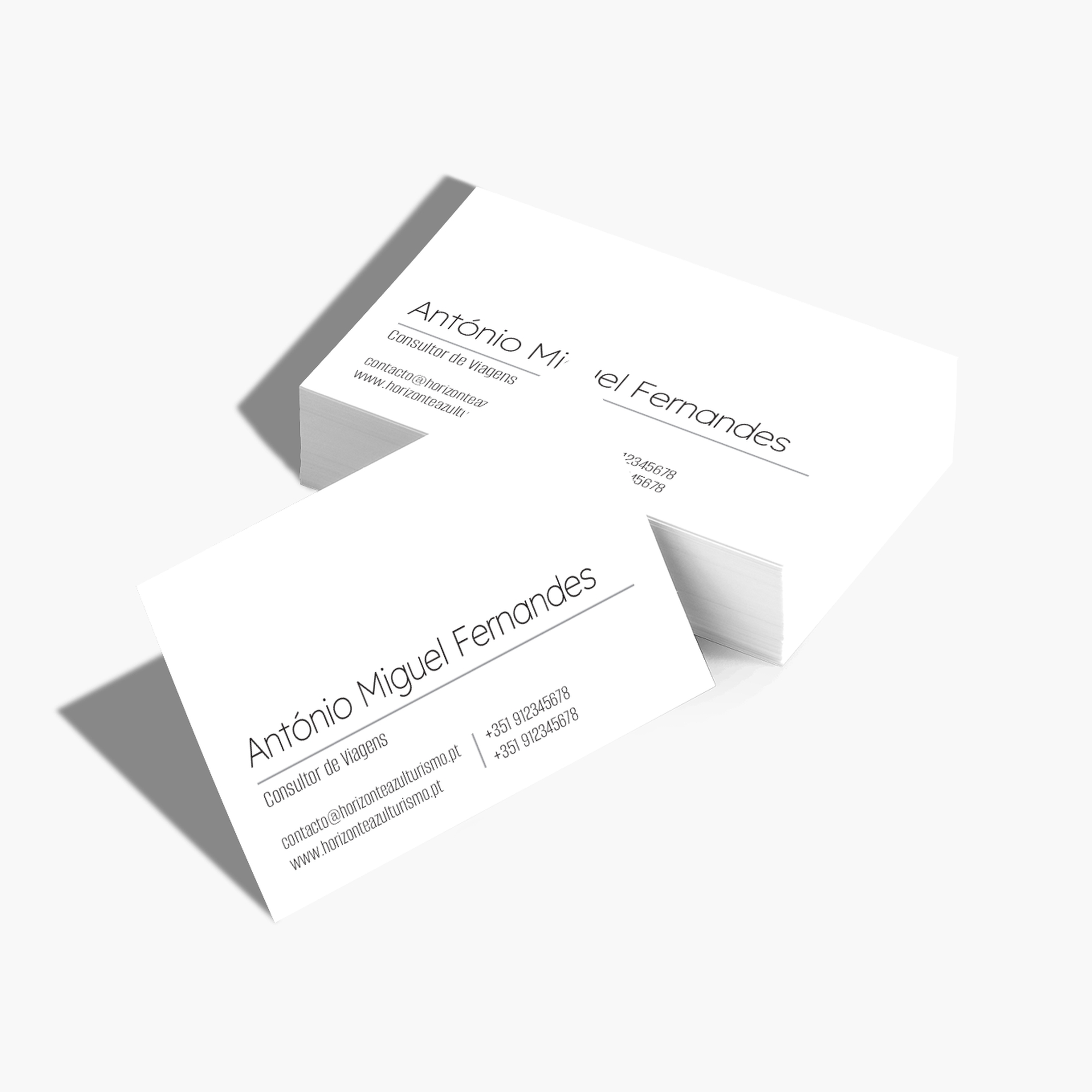 Cartões de visita padrão