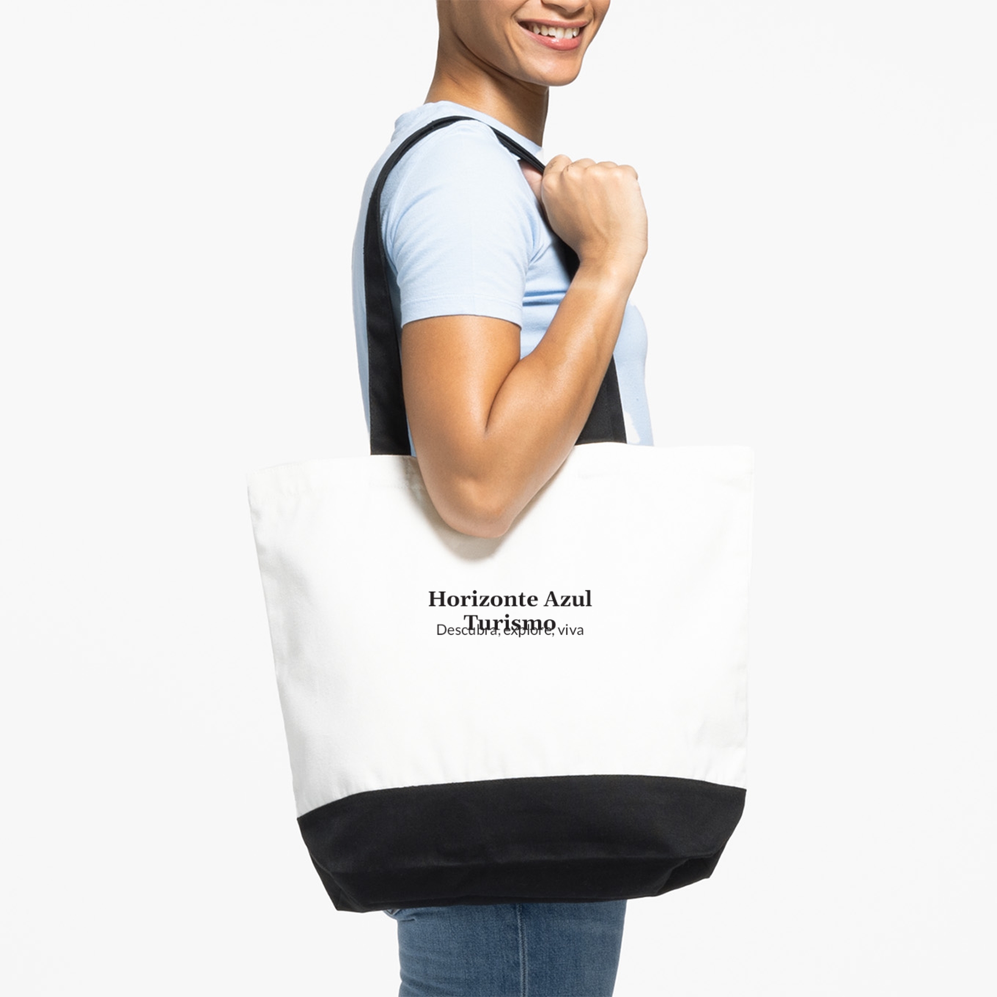 Sacola de algodão L VistaPrint® – 38,10 cm A x 46,99 cm L