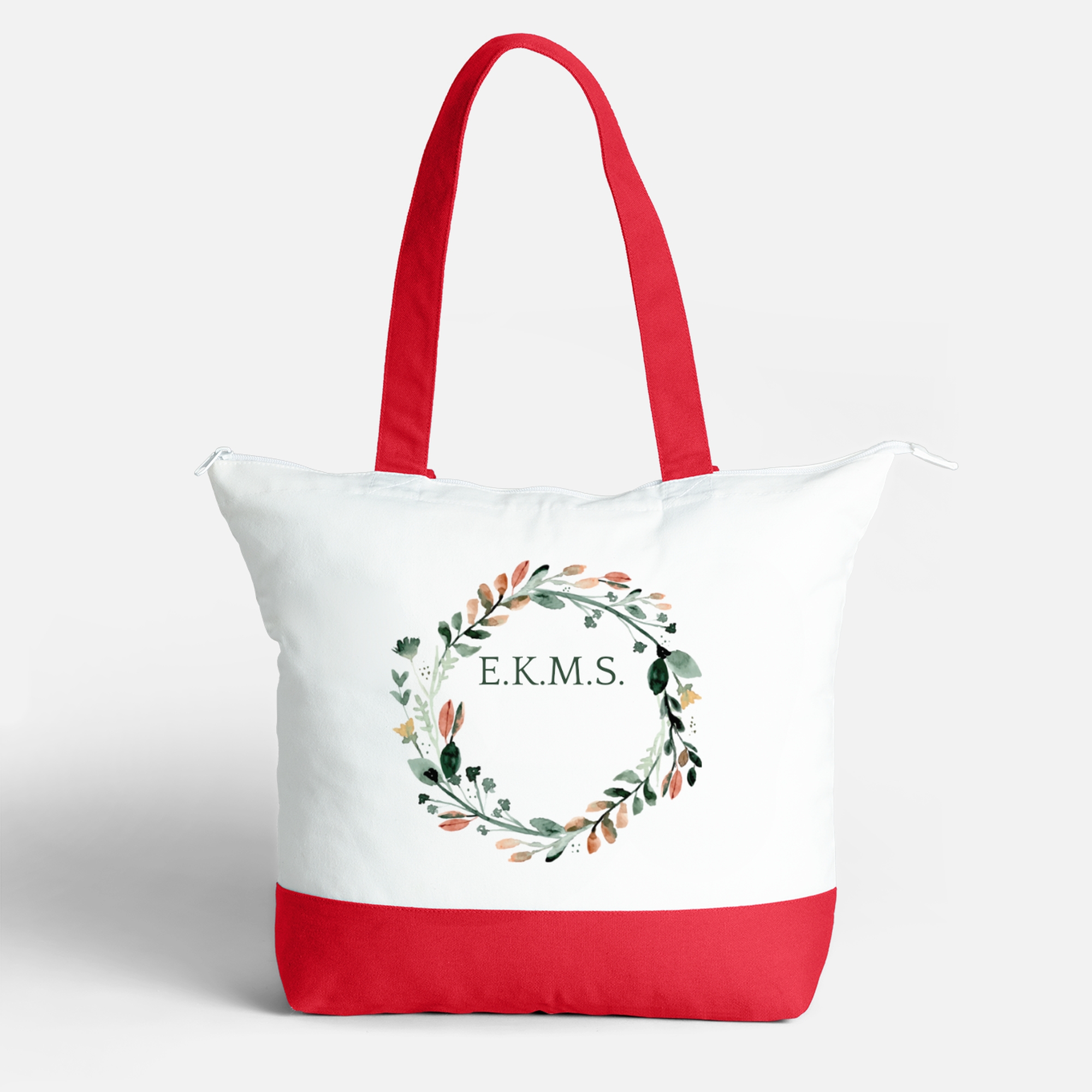 VistaPrint® stor mulepose med lynlås – 34 x 47 cm