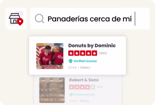 Searching of nearby bakeries on Yelp