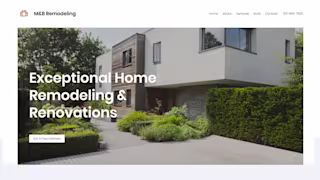 Real Estate website templates - Home Remodeling Company