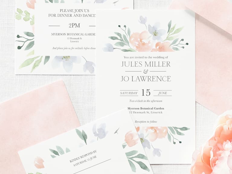 Wedding Invitations Custom Wedding Stationery Vistaprint Ireland