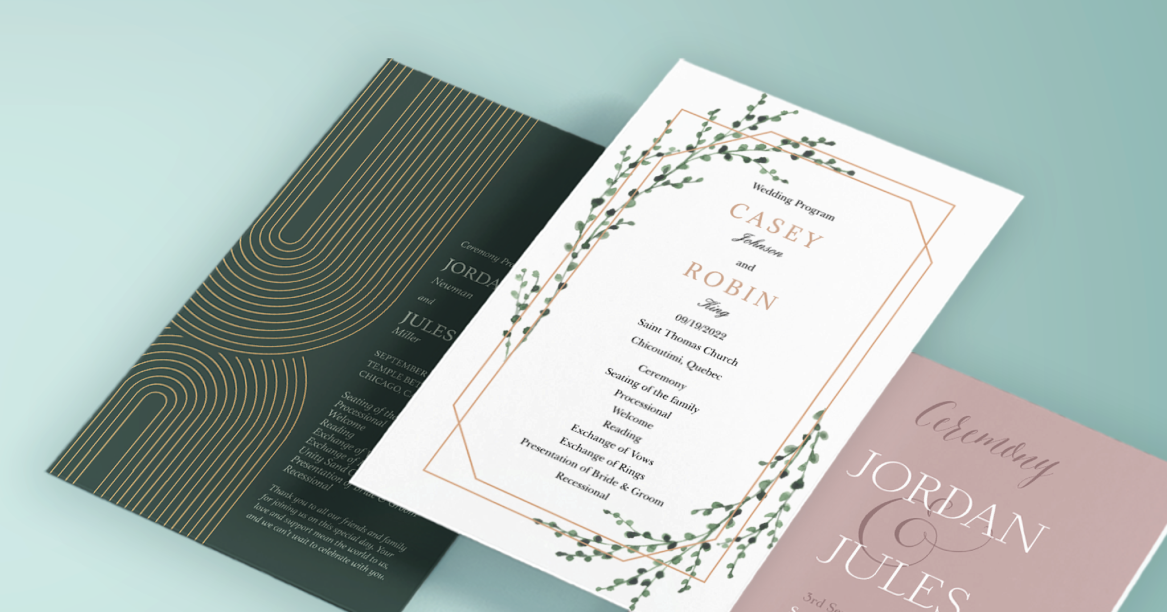 Custom listing 150 Wedding Program Fans Back Sheet Printed You Assemble