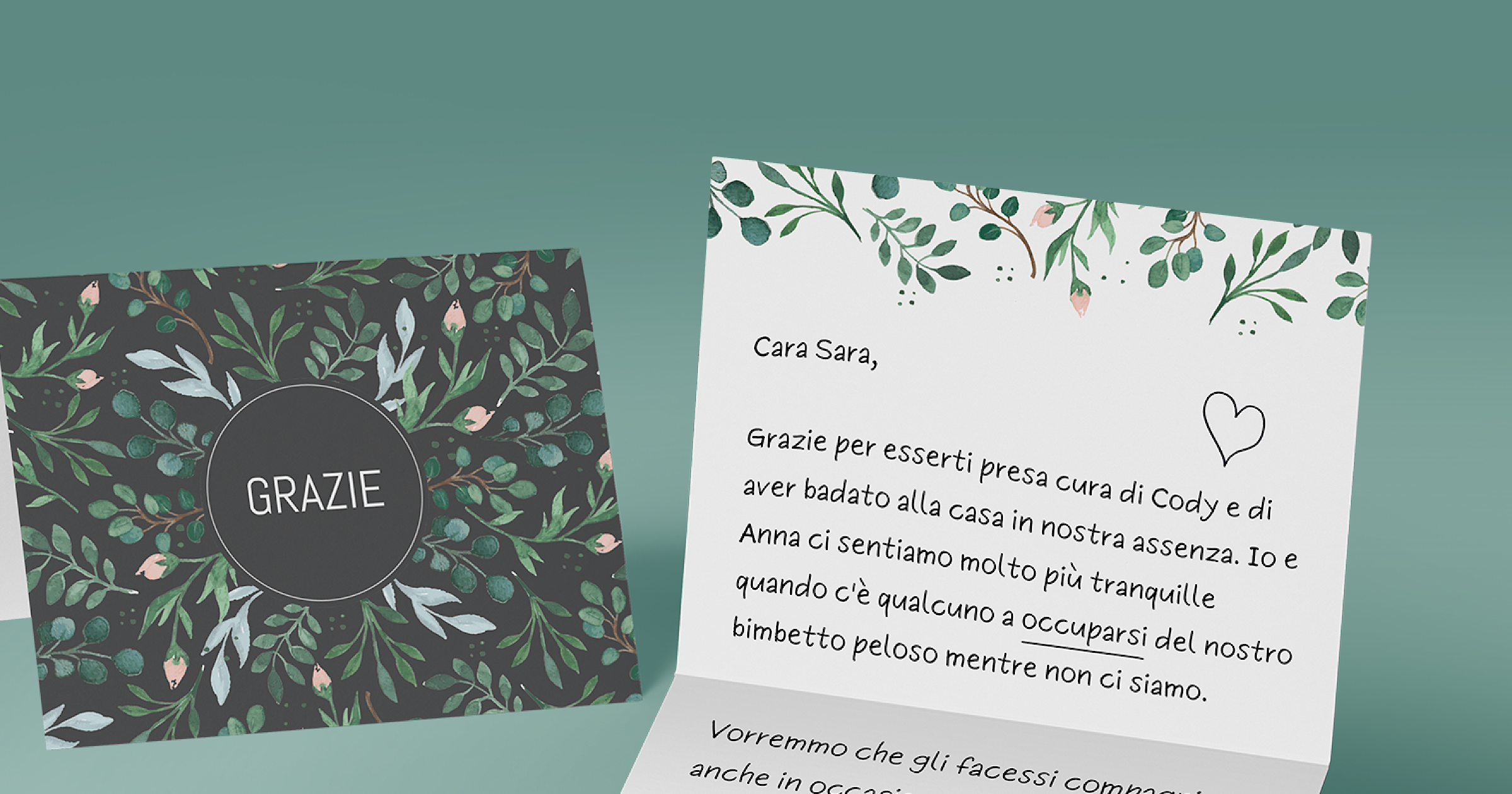 Biglietti ringraziamento matrimonio: ringrazia con classe ...