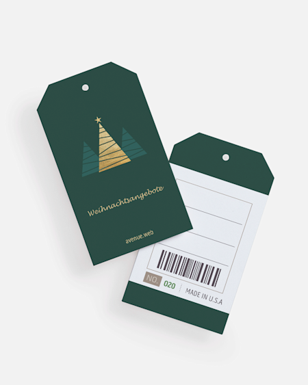 Weihnachtliche Produktanhänger