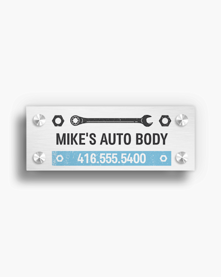 Automotive Metal Signs