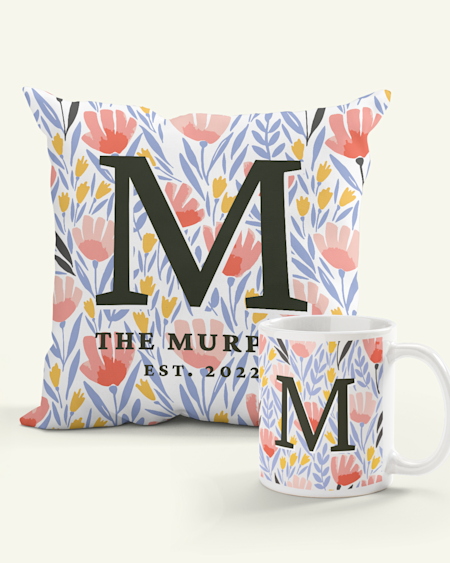 Floral Frame Monogram