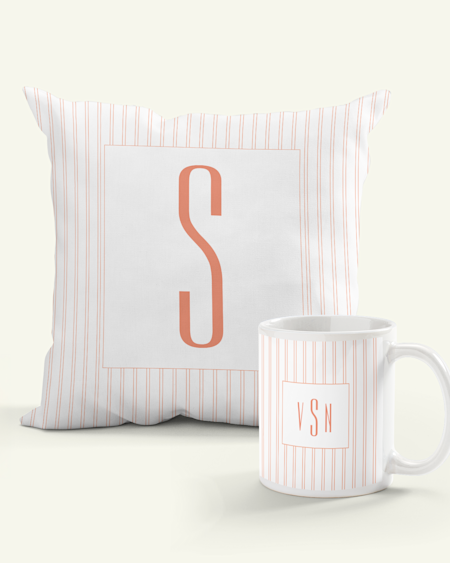 Sophisticated Stripe Monogram