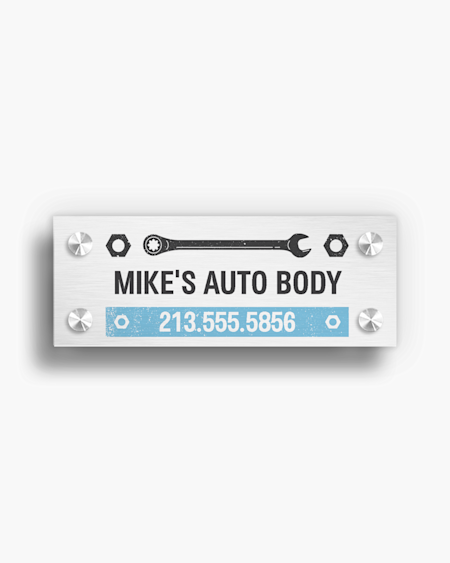 Automotive Metal Signs