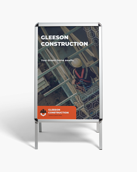 Construction Aluminum A-Frame Signs