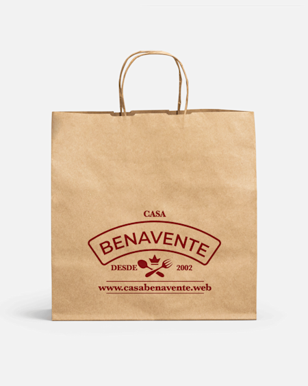 Bolsas de papel de color liso