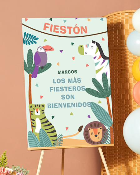 Artículos y carteles para fiestas 