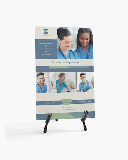Carteles de cartón pluma para el cuidado de la salud y medicina