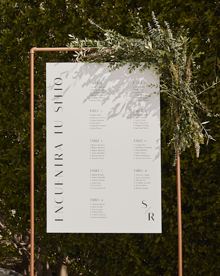 Carteles para bodas