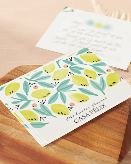 Tarjetas de notas y tarjetas