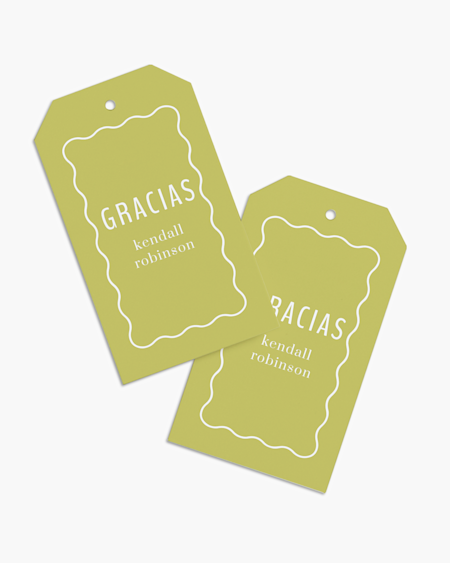 Etiquetas colgantes