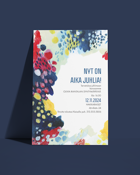 Aikuisten syntymäpäiväkutsukortit 