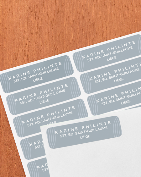 Étiquettes d'adresse