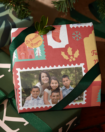Papier cadeau personnalisé