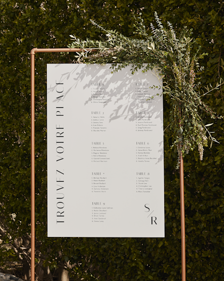  Signalétique de mariage 